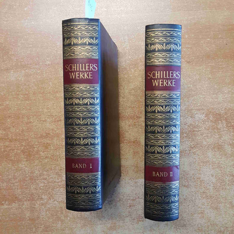 SCHILLERS WERKE in zwei banden 1950 DIE BERGLAND BUCH KLASSIKER