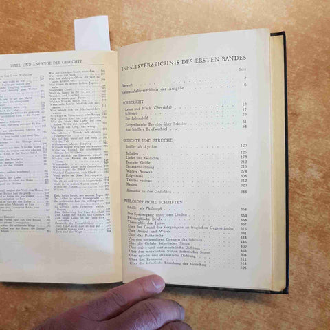 SCHILLERS WERKE in zwei banden 1950 DIE BERGLAND BUCH KLASSIKER