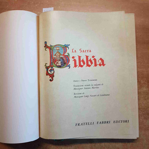 LA SACRA BIBBIA FABBRI 1965 VOLUME 6 I VANGELI E GLI ATTI DEGLI APOSTOLI