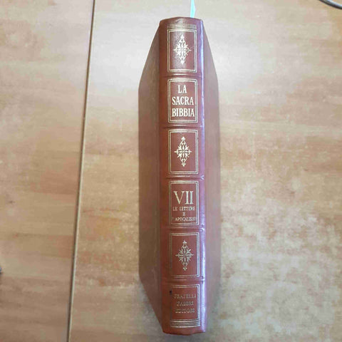 LA SACRA BIBBIA FABBRI 1965 VOLUME 7 LE LETTERE DEGLI APOSTOLI E L'APOCALISSE
