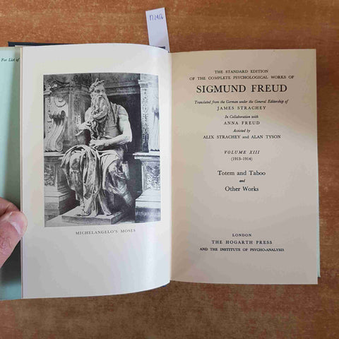 FREUD totem and taboo and hother works THE HOGARTH PRESS