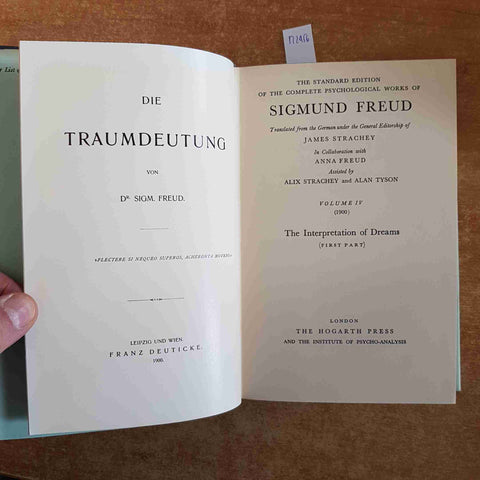 FREUD the interpretatio of dreams FIRST PART volume 4 THE HOGARTH PRESS