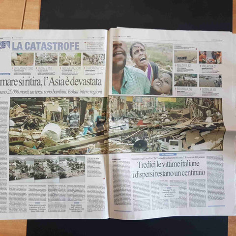 LA REPUBBLICA DICEMBRE 2004 ASIA E' UN DISASTRO UMANITARIO indonesia tsunami
