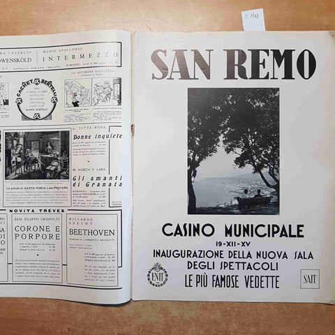 L'ILLUSTRAZIONE ITALIANA 29/11/1936 fascismo duce campari reggente horthy