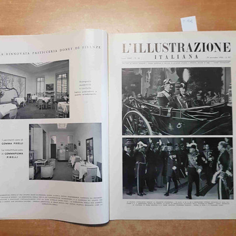 L'ILLUSTRAZIONE ITALIANA 29/11/1936 fascismo duce campari reggente horthy