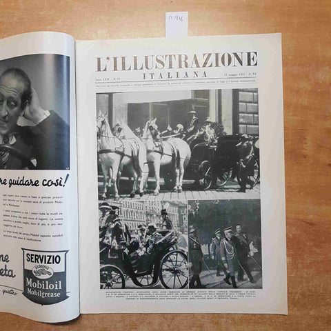 L'ILLUSTRAZIONE ITALIANA 23/05/1937 fascismo duce SOVRANI IN UNGHERIA horthy