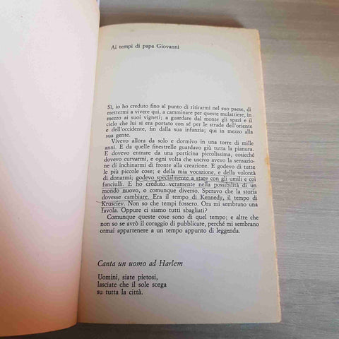 IL SESTO ANGELO poesie scelte prima e dopo DAVID MARIA TUROLDO 1976 MONDADORI