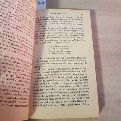 NELLA CITTA' NATALE in Russia dopo il disgelo VIKTOR NEKRASOV - MONDADORI 1962