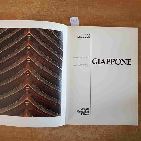 GIAPPONE TUMULO NARA KAMAKURAgrandi monumenti MONDADORI 1974 TAMBURELLO KAWABATA