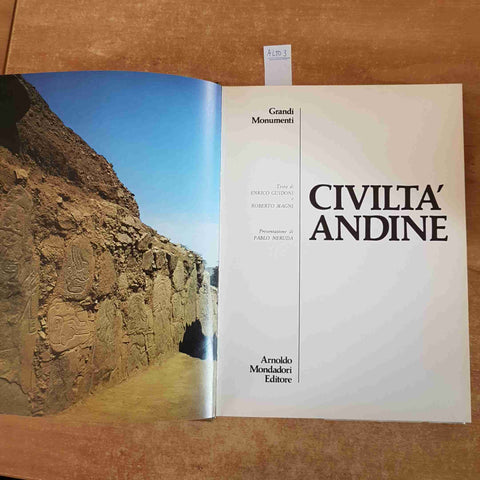 CIVILTA' ANDINE chavin ande ayllu -grandi monumenti MONDADORI 1974 PABLO NERUDA
