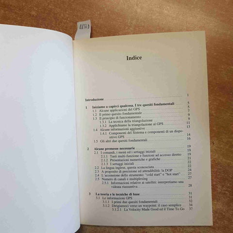 GPS GLOBAL POSITIONING SYSTEM per escursionisti HOEPLI 1999 LORENZANI VENTURI