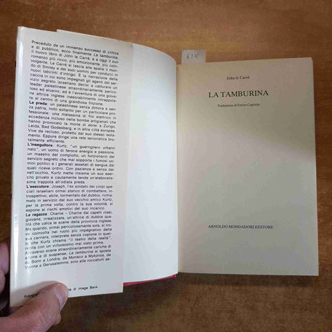 JOHN LE CARRE' - LA TAMBURINA 1983 MONDADORI giallo gialli spy thriller