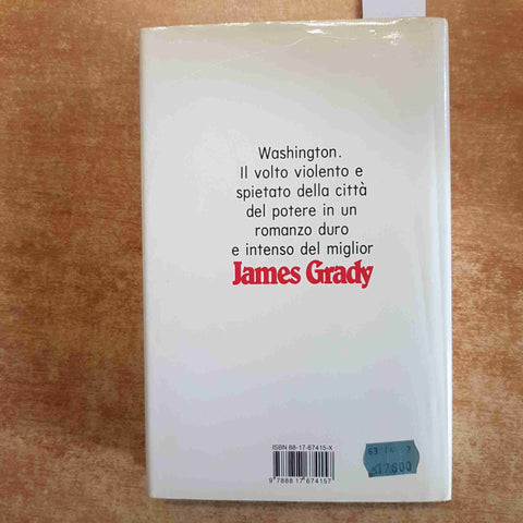 JAMES GRADY - GLI ARTIGLI DELL'AQUILA 1986 RIZZOLI giallo spy thriller