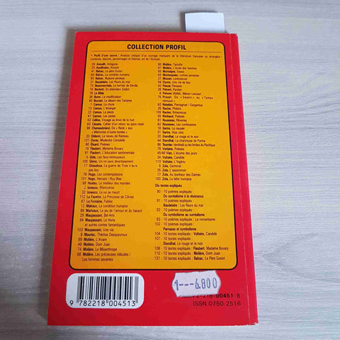 LA CONDITION HUMAINE MALRAUX - HENRI DUMAZEAU - HATIER - 1989