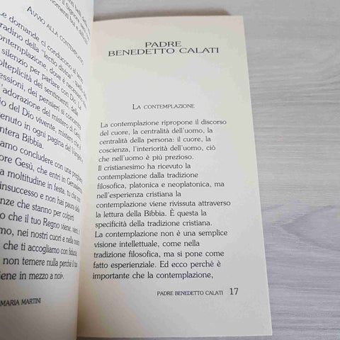 LA CONTEMPLAZIONE - CARLO MARIA MARTINI - PIEMME, RTI - 1994