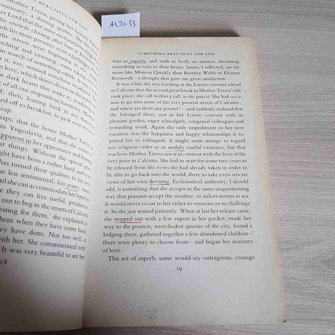 SOMETHING BEAUTIFUL FOR GOD Mother Teresa of Calcutta MALCOLM MUGGERIDGE FONTANA