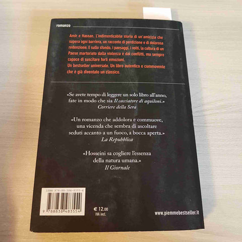 IL CACCIATORE DI AQUILONI - KHALED HOSSEINI - PIEMME - 2011