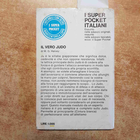 IL VERO JUDO manuale che insegna le tecniche della lotta difensiva M.G. HARVEY
