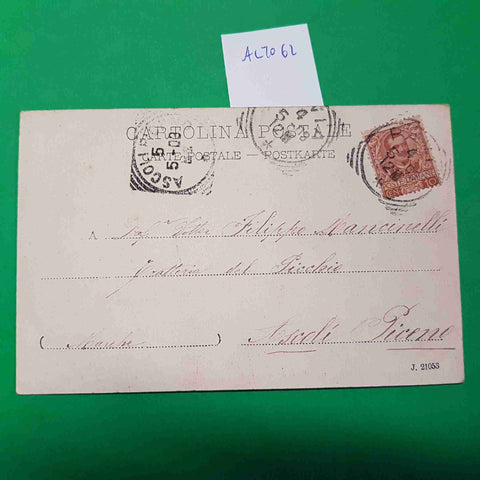 CARTOLINA MILANO PANORAMA DALLA TORRE STIGLER 1903 VIAGGIATA SCRITTA