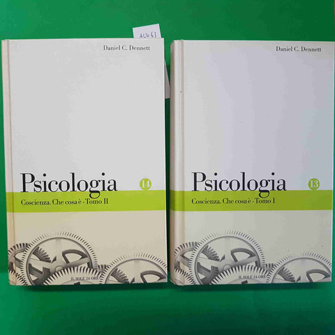 COSCIENZA che cos'e' DANIEL DENNETT 2 volumi 2009 IL SOLE 24 ORE PSICOLOGIA