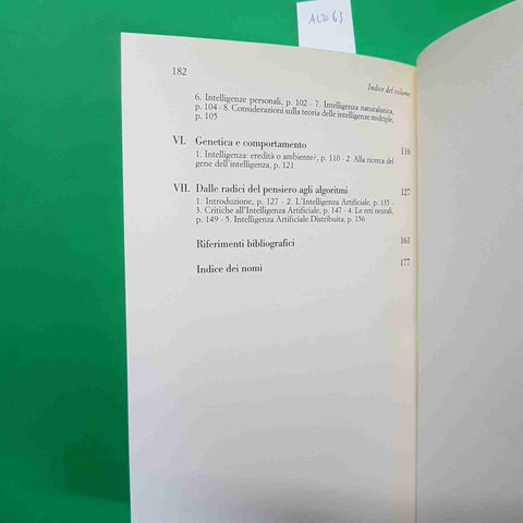 L'INTELLIGENZA TEORIE E MODELLI Gangemi Miceli 2010 IL SOLE 24 ORE PSICOLOGIA