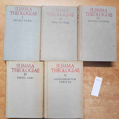 SANCTI THOMAE AQUINATIS Summa Theologiae 5 TOMI MATRITI 1955 autores cristianos
