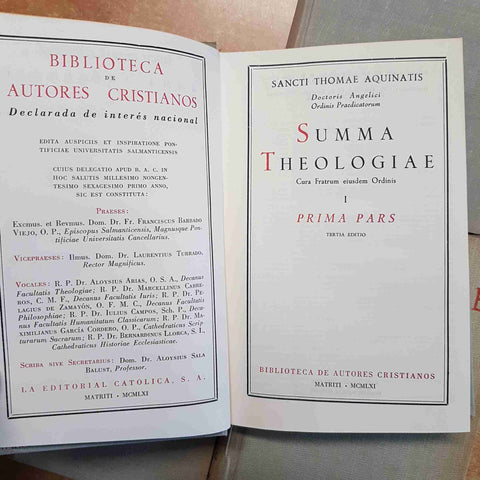 SANCTI THOMAE AQUINATIS Summa Theologiae 5 TOMI MATRITI 1955 autores cristianos