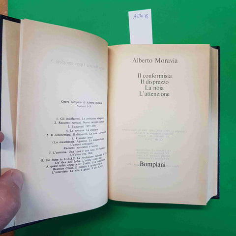 ALBERTO MORAVIA OPERE COMPLETE 5 BOMPIANI 1976 conformista, disprezzo, la noia