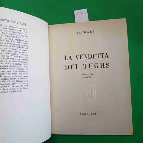 SALGARI - LA VENDETTA DEI TUGHS - CARROCCIO illustrato 1964