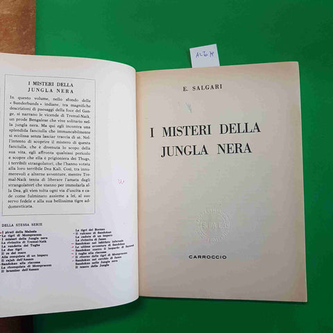 SALGARI - I MISTERI DELLA JUNGLA NERA - CARROCCIO illustrato 1964