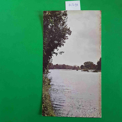 CARTOLINA POSTALE L'ARNO NEI DINTORNI DI FIRENZE rara immagine formato 11,5x21