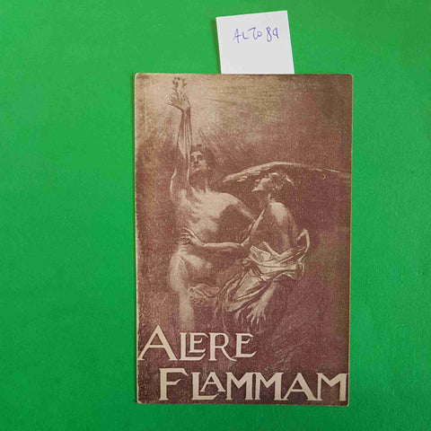 CARTOLINA POSTALE ANNIVERSARIO UNIONE ITALIANA CIECHI ALERE FLAMMAM 1920-1930