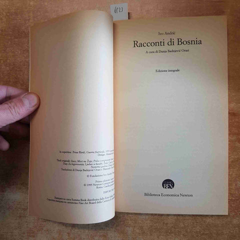 ANDRIC - RACCONTI DI BOSNIA testo integrale NEWTON 1995