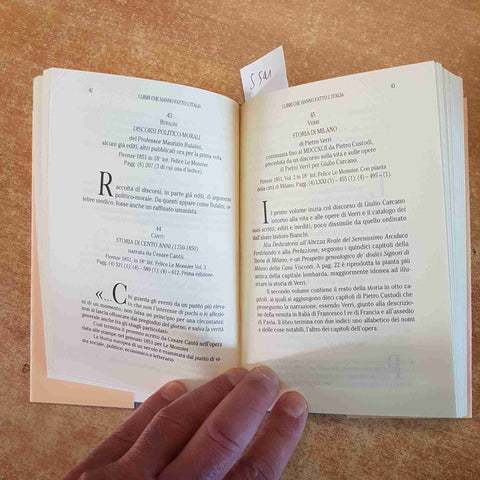 I LIBRI CHE HANNO FATTO L'ITALIA biblioteca FELICE LE MONNIER 1994 A. ANDREANI
