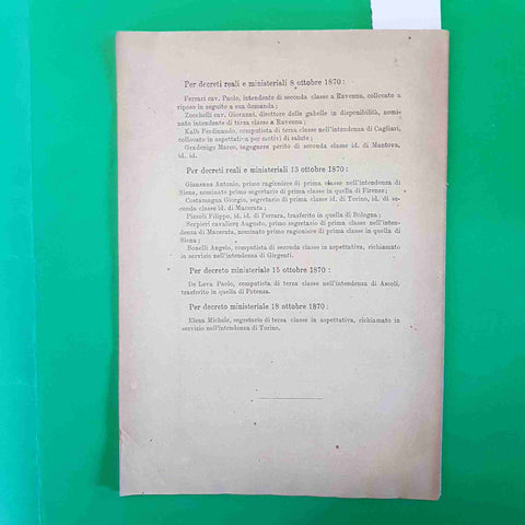 LE MASSIME GIORNALE DEL REGISTRO E DEL NOTARIATO firenze 1870 EREDI BOTTA