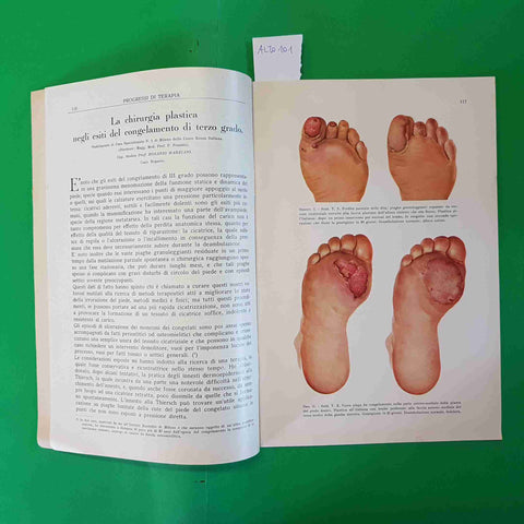 PREGRESSI DI TERAPIA rivista medica mensile LUGLIO 1941 feriti arma da fuoco