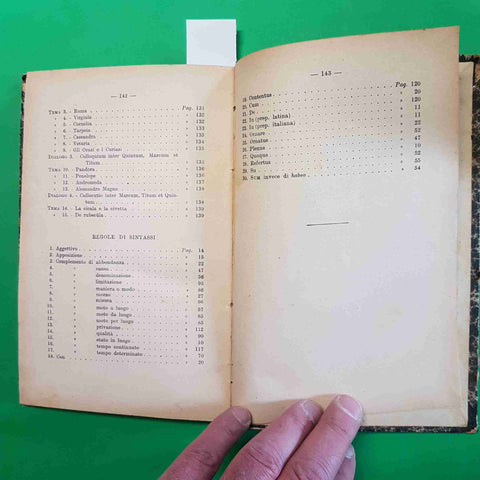 IL LATINO NEL TERZO TRIMESTRE DEL PRIMO ANNO SCUOLA MEDIA 1941 L. STELLA PARAVIA