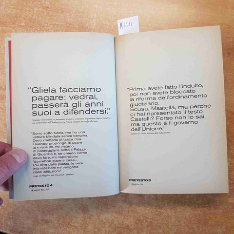 MANI SPORCHE COSI' DESTRA E SINISTRA 2001-2007 TRAVAGLIO GOMEZ BARBACETTO 2008