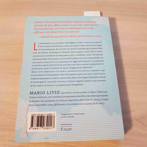DIO E' UN MATEMATICO LA SCOPERTA DELLE FORMULE NASCOSTE DELL'UNIVERSO - LIVIO