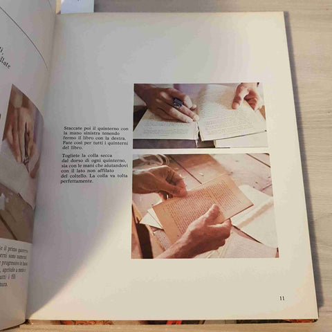 RILEGATURE DI LIBRI E COSE DI CARTONE FATTI CON LE MANI - FABBRI EDITORI - 1979