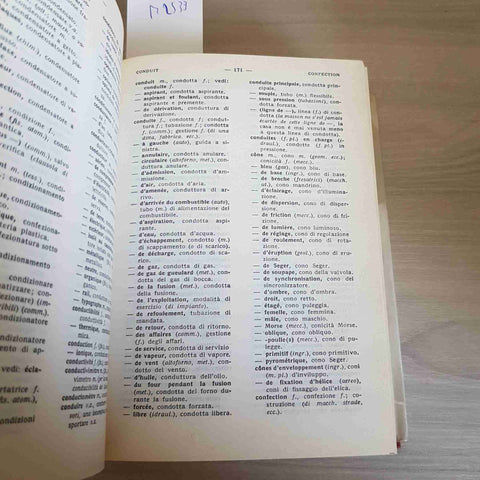 DIZIONARIO TECNICO ITALIANO FRANCESE FRANCESE ITALIANO - RENZO DENTI-HOEPLI-1992