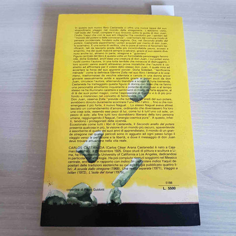 IL SECONDO ANELLO DEL POTERE - CARLOS CASTANEDA - 1°ED. - RIZZOLI - 1978