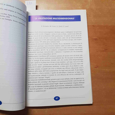 LA CURA DELLA PERSONA ANZIANA MANUALE OPERATORI GERIATRICI 1 - CARETTA - 2000
