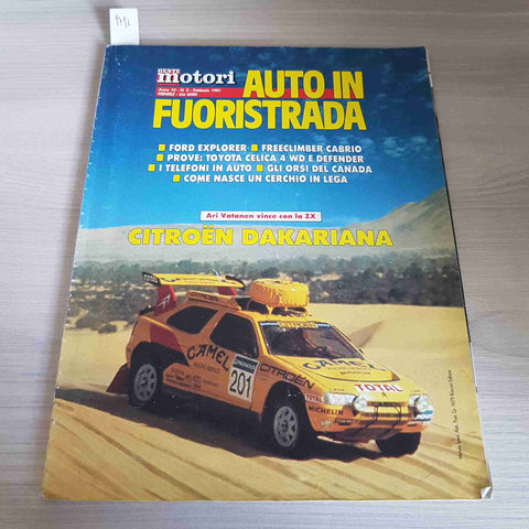 AUTO IN FUORISTRADA GENTE MOTORI N°2 - 1991 ford explorer citroen dakariana