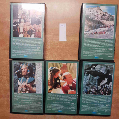 I GRANDI EROI DELLA BIBBIA 5 VHS DOMOVIDEO mose giuseppe sansone dalila gerico