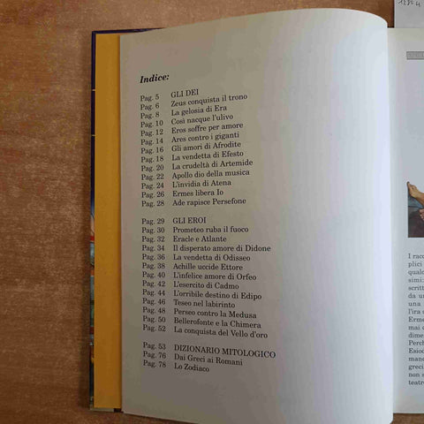 DIZIONARIO MITOLOGICO DEI E EROI DELL'OLIMPO 1992 Benna Rolandi DAMI EDITORE