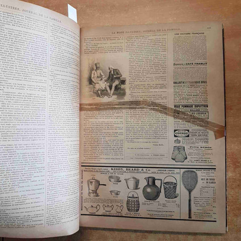 LA MODE ILLUSTREE supplement JOURNAL DE LA FAMILLE 1890/1892 moda modelle arte