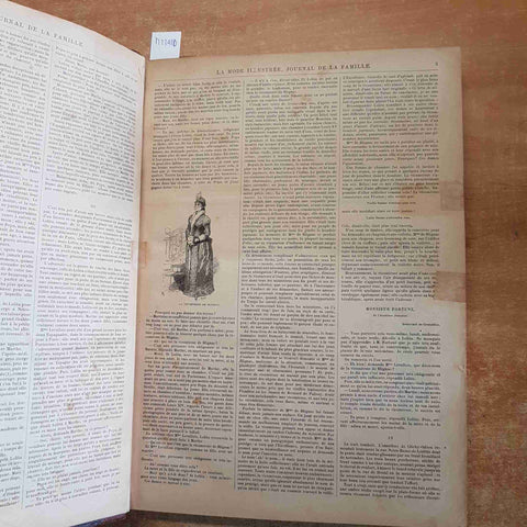 LA MODE ILLUSTREE supplement JOURNAL DE LA FAMILLE 1890/1892 moda modelle arte