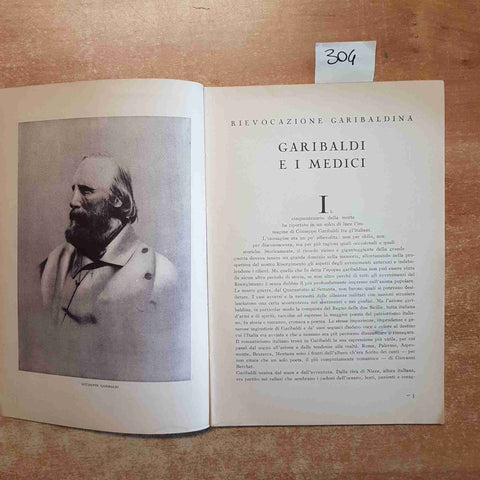 IL GIARDINO D'ESCULAPIO N.3 1932 GARIBALDI FERITO napoleona camerata DARWIN