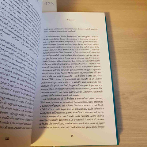 POESIE LA BUFERA E ALTRO SATURA - EUGENIO MONTALE - CORRIERE DELLA SERA - 2004